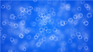 海底蓝飘舞绚丽彩泡粒子动画简约大方背景VJ视频素材