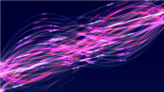 3D抽象唯美紫色炫光缠绕曲线动画晚会舞台LED背景视频素材