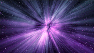 梦幻紫色辐条光束粒子扫光动画演唱会舞台开场视频背景素材