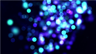 音乐演唱晚会LED背景灯光阑珊夜晚明亮蓝色斑点霓虹灯4k视频素材