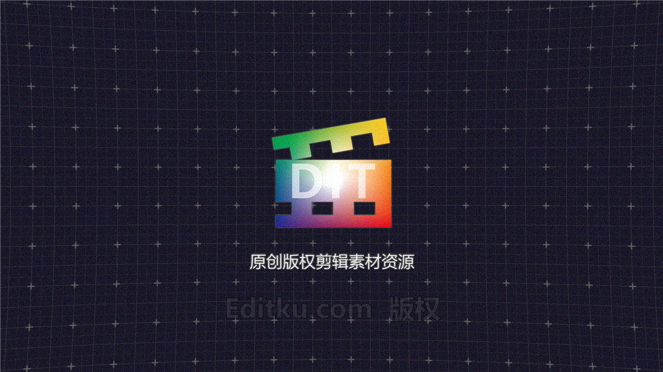 PR模板制作2D抽象高科技HUD形状图形网格元素动画演绎LOGO片头 第4张
