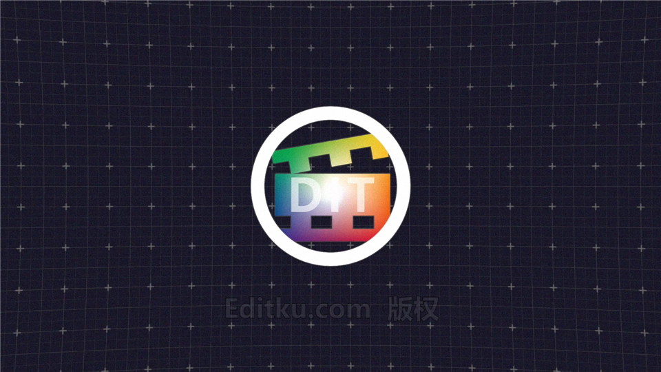 PR模板制作2D抽象高科技HUD形状图形网格元素动画演绎LOGO片头 第3张
