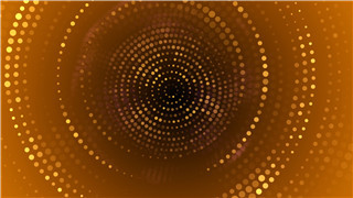 循环旋转背景金色高贵圆环光点演绎时尚开场奖项晚会派对LED视频素材