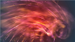 VJ音乐循环素材火红活力舞台特效曲线光束抽象艺术风格视频背景