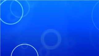 企业宣传LED背景干净圆环光圈纯静蓝色圆圈飘动4K视频素材
