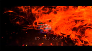 Vegas模板制作火焰喷射燃烧火花特效动画LOGO片头标志视频