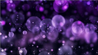 紫色梦幻气泡漂浮粒子光效演绎情感节目动感LED背景素材