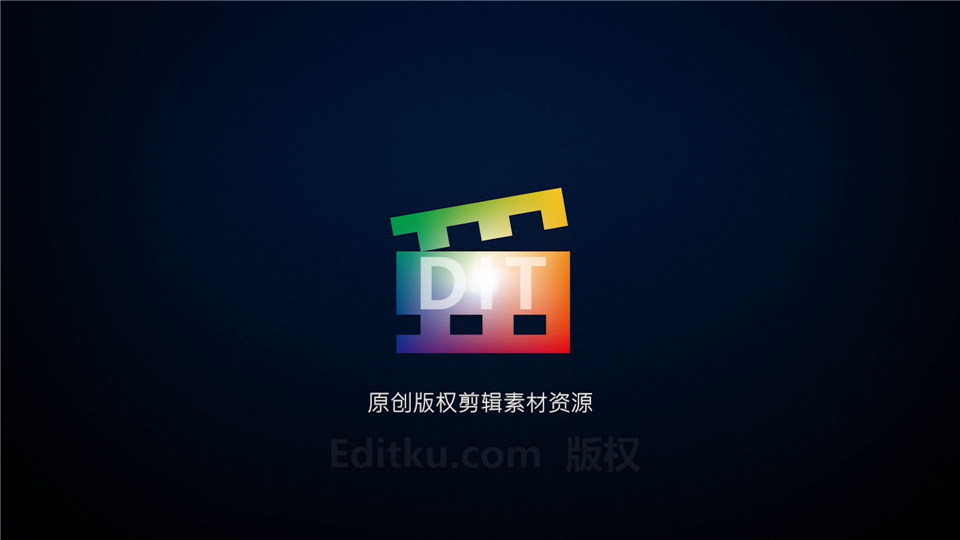 製作優雅掃光光流光效logo演繹動畫視頻片頭v2效果-剪輯庫pr模板下載