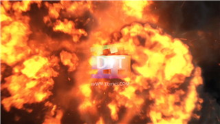 PR制作燃烧爆炸火焰烟雾特效LOGO动画标志视频片头