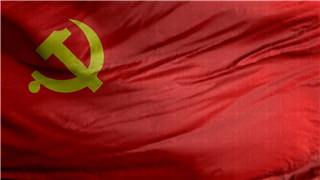 布料动画效果中国共产党党旗4K庆祝70周年动态背景视频