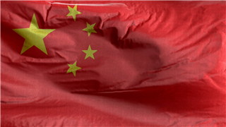 国旗布料动画效果庆祝新中国成立70周年动态背景视频4K分辨率