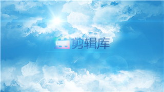 AE模板制作4K分辨率天空云层LOGO片头公司标志视频动画