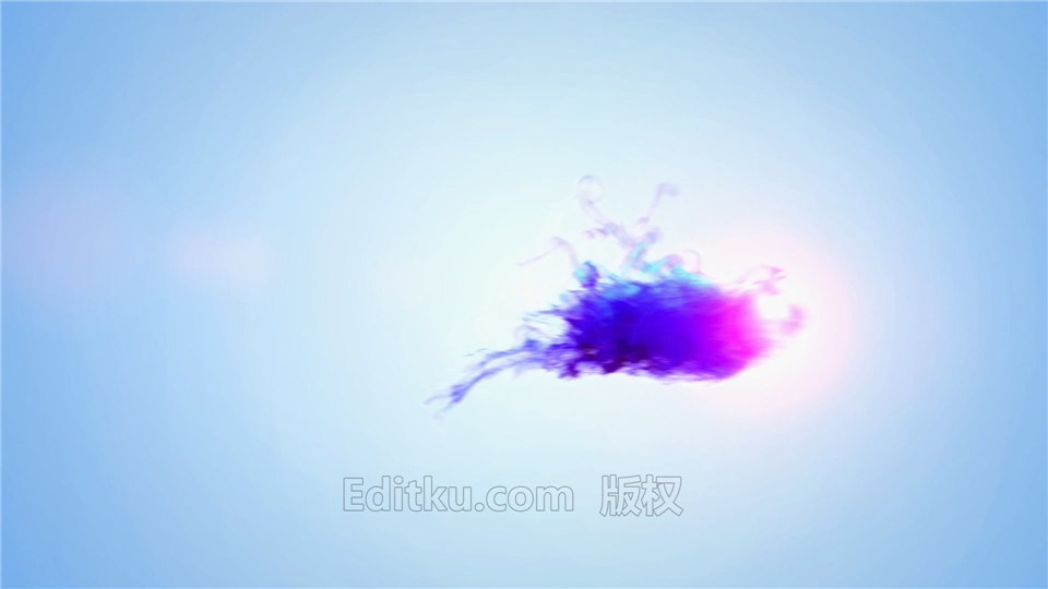 AE模板制作彩色烟雾流体球移动散发粒子特效LOGO片头动画_第1张图片_AE模板库