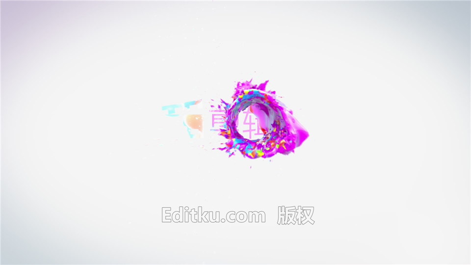 AE模板制作彩色水球碰撞水飞溅流体图形动画LOGO演绎片头视频_第4张图片_AE模板库
