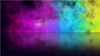 AE模板喷射彩色烟雾效活动开场庆祝LOGO片头动画效果视频