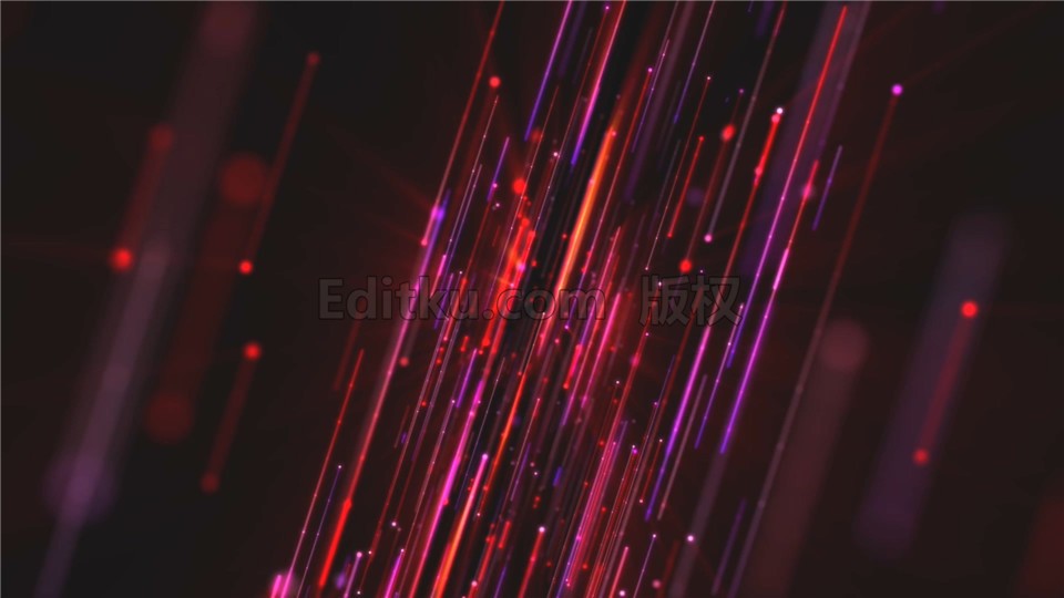 vj素材炫酷光线粒子晚会红色斜线闪烁穿梭led舞台背景