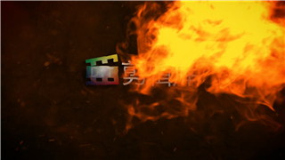 AE模板制作火焰喷射燃烧热浪特效演绎LOGO片头动画效果视频