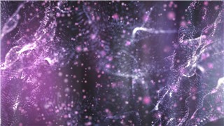 演出舞台LED背景视频梦幻淡雅紫色浮动光斑粒子网