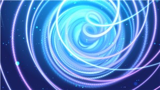 4K明亮线条漩涡循环转动星空飞舞粒子LED背景素材