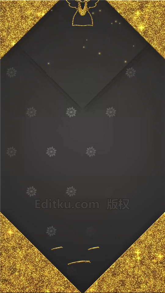 原创AE模板高贵优雅金色圣诞树天使元素动画Christmas节日贺卡视频_第1张图片_AE模板库