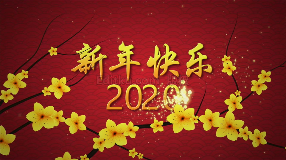中文AE模板中国新年拜年视频公司年度春节祝福宣传动画制作_第1张图片_AE模板库