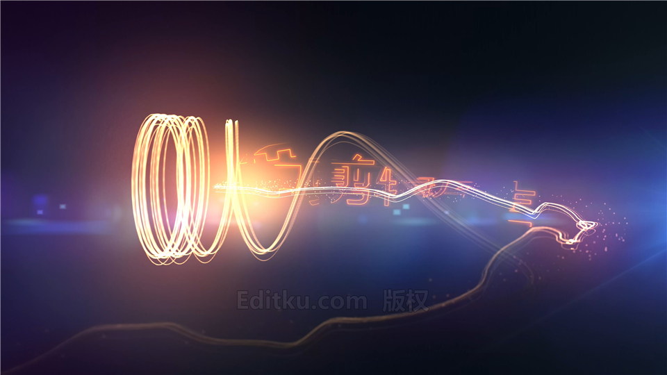 中文AE模板拖影光线粒子环绕动画演绎LOGO片头视频制作_第2张图片_AE模板库