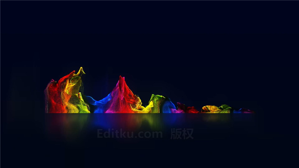 中文AE模板彩虹烟雾粒子舞动散发闪光LOGO片头视频动画_第1张图片_AE模板库