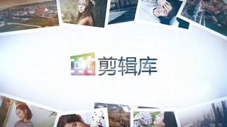 中文AE模板3D空间悬浮照片动画快速展示介绍视频片头宣传