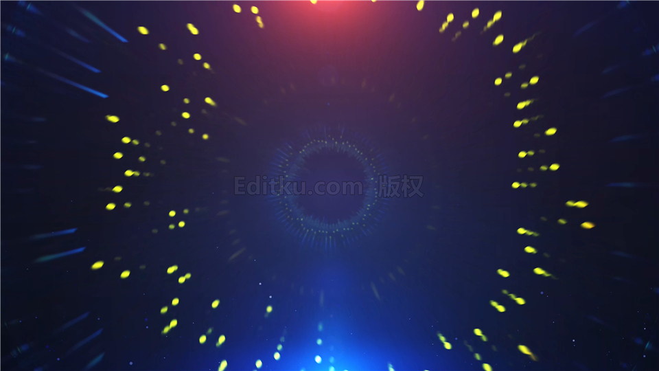 中文AE模板制作圆环高科技图形动画数字互联网LOGO片头4K分辨率 第1张