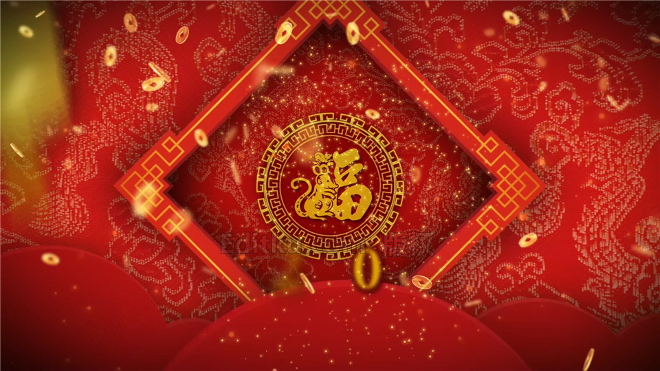 中文AE模板2020年中国新年祝福视频公司拜年动态贺卡动画制作_第2张图片_AE模板库
