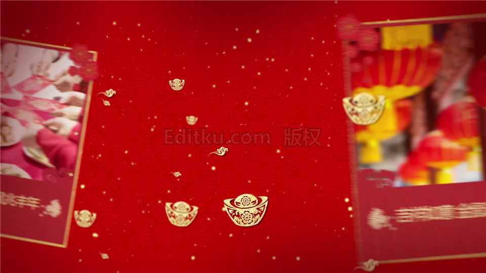 AE模板下载喜庆2020金鼠春节祝福相册中国新春照片幻灯片动画_第3张图片_AE模板库