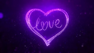 华丽粒子心形光线Love光效动画VJ循环背景视频素材下载