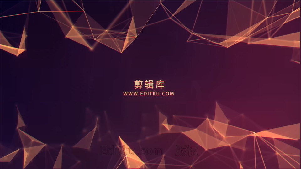 中文AE模板下载抽象科技感点线面图形动画背景宣传介绍视频片头效果_第4张图片_AE模板库