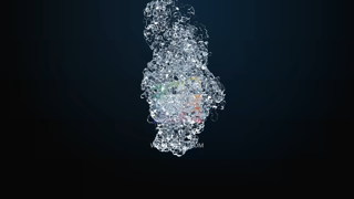 PR模板下载液体水流动气泡冲击动画LOGO片头视频动画可改颜色风格