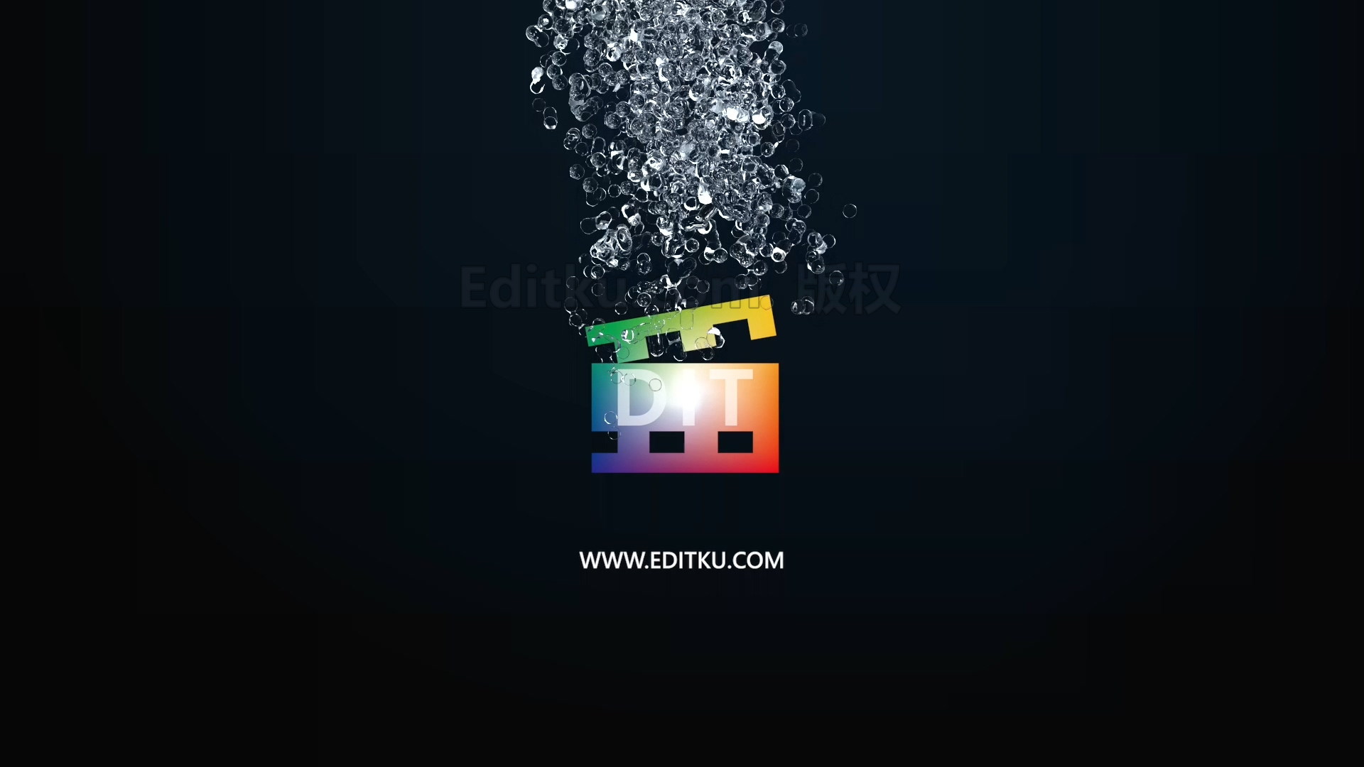 PR模板下载液体水流动气泡冲击动画LOGO片头视频动画可改颜色风格 第3张