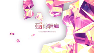 PR模板下载钻石水晶动画演绎LOGO视频片头效果制作工程