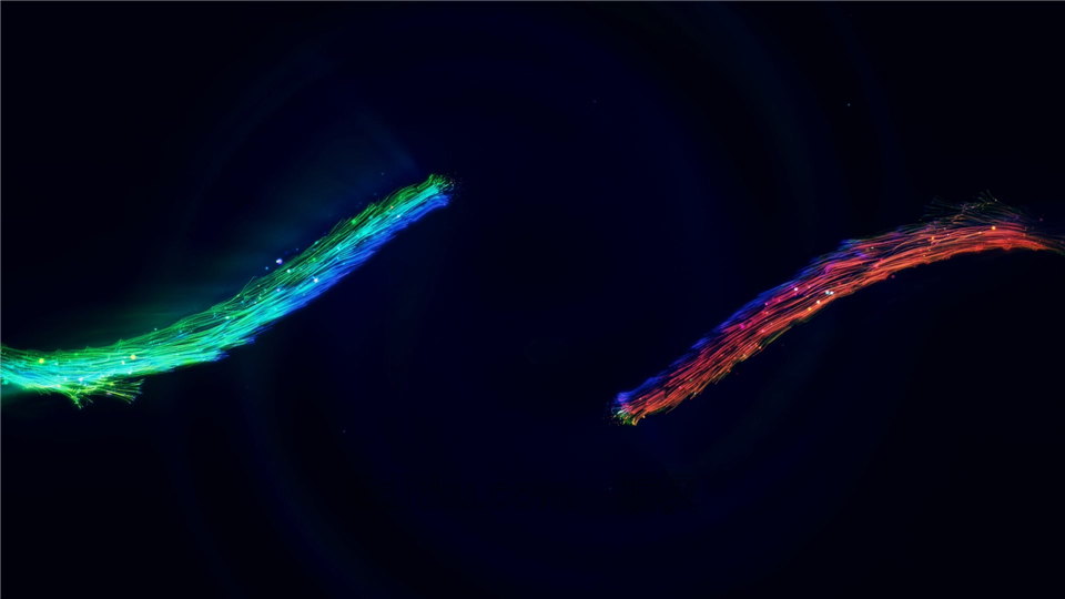 中文AE模板华丽彩色粒子生长旋转光效LOGO片头视频动画效果 第1张