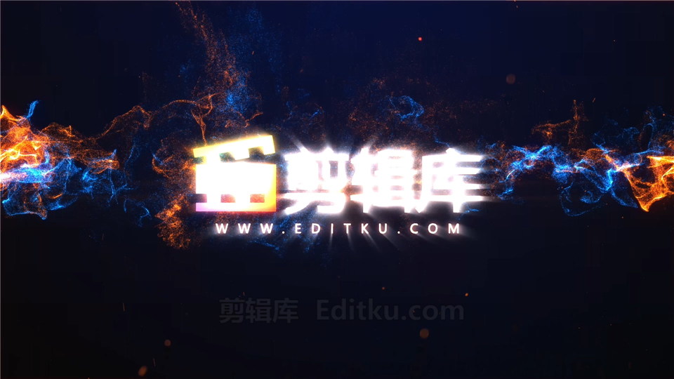 中文AE模板下载能量粒子撞击特效LOGO动画视频片头制作_第4张图片_AE模板库
