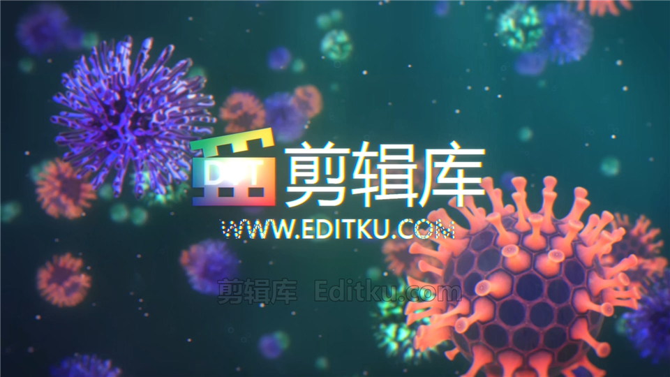 中文AE模板细菌分子新冠病毒形状动画视频片头肺炎感染疫情_第4张图片_AE模板库