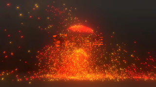 中文AE模板火花粒子特效飞溅星火LOGO动画视频效果