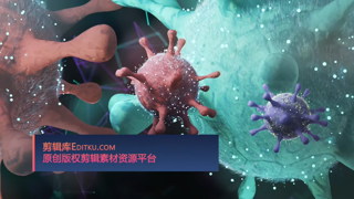 AE模板下载细菌病毒医学介绍视频新冠肺炎疫情宣传动画制作