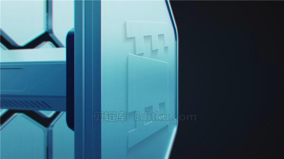 中文AE模板科技感六边形柱科幻场景动画LOGO片头视频制作_第3张图片_AE模板库
