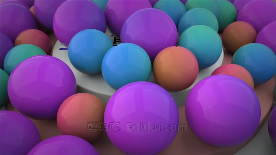 中文AE模板彩色3D球体动画场景演绎LOGO片头视频_第1张图片_AE模板库