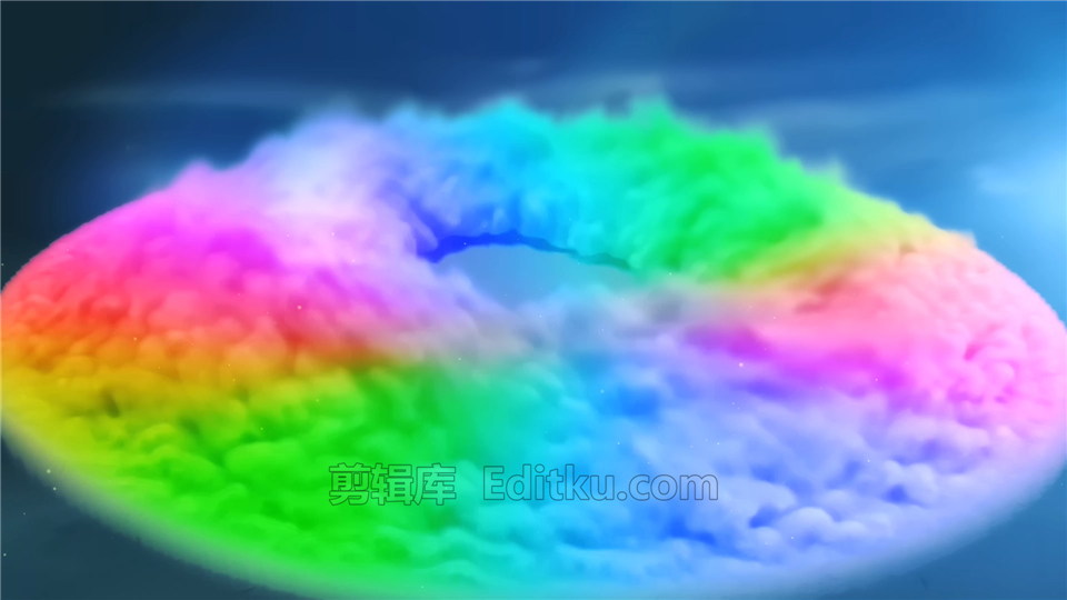 中文AE模板制作彩虹色烟雾爆炸动画宣传LOGO片头视频_第2张图片_AE模板库