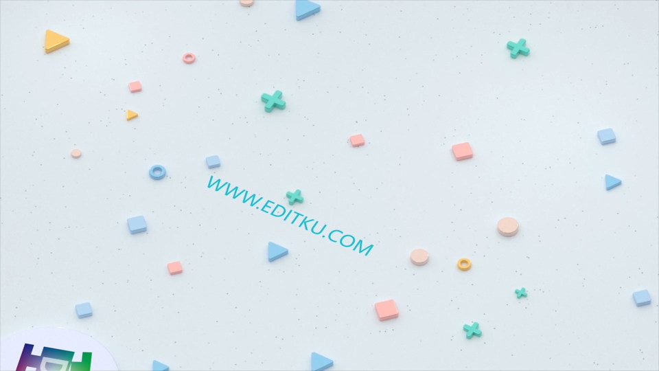 中文AE模板五颜六色形状元素可爱视频片头LOGO展示动画_第1张图片_AE模板库