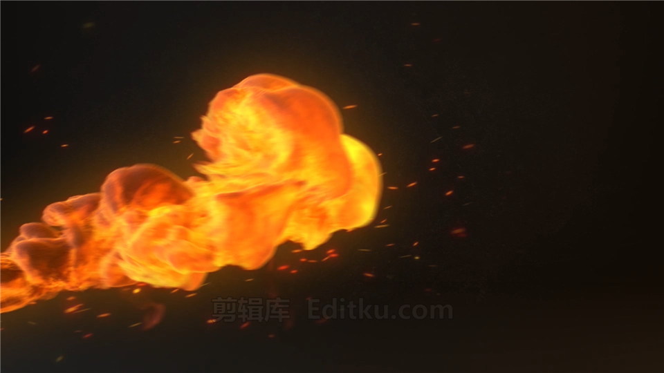 中文AE模板震撼喷射火焰燃烧LOGO片头标志动画视频_第1张图片_AE模板库