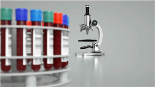 中文AE模板实验室科研仪器医院光学显微镜演绎LOGO动画