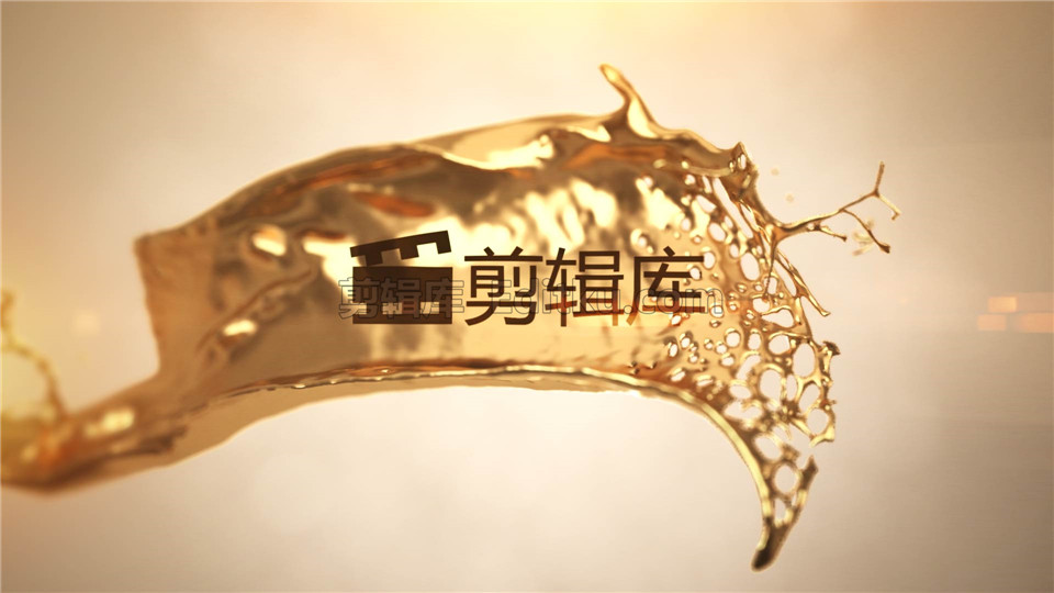 中文AE模板金色流动液体优雅泼洒演绎LOGO片头视频制作_第2张图片_AE模板库