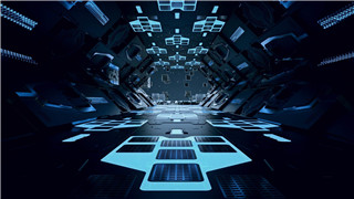 AE模板制作数字高科技公司穿梭隧道立方体演绎LOGO视频动画