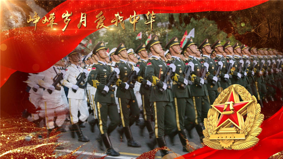 中文AE模板中国2020年八一建军节九十三周年军徽党政图文动画_第2张图片_AE模板库